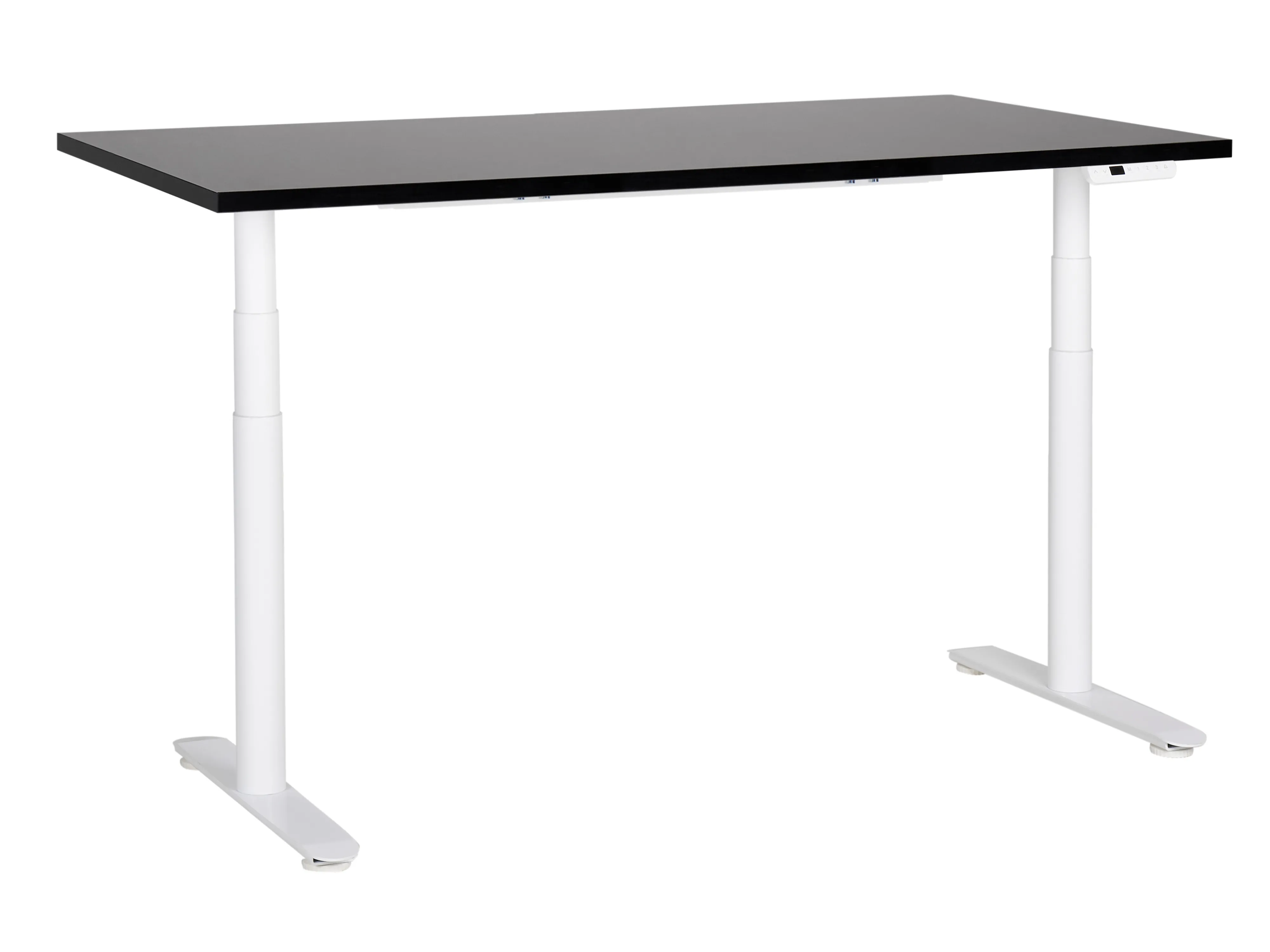 Electric Adjustable Standing Desk DESTINAS Black/ White 160 cm 72 cm
