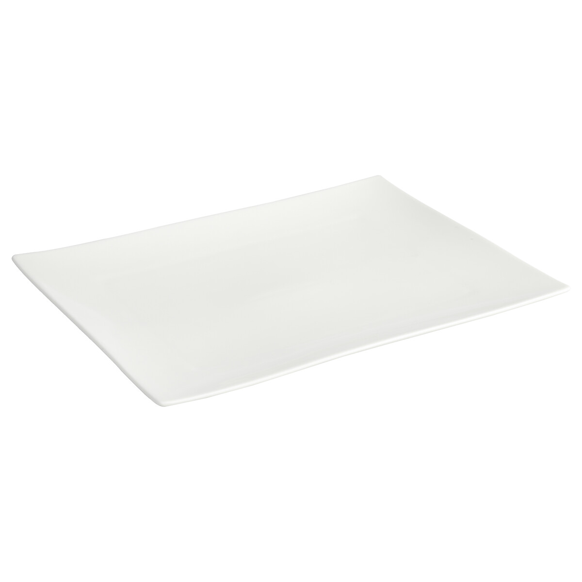 Prato de servir TOKYO branco em cerâmica 24x32cm