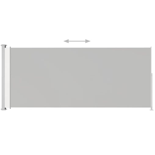 NNEVL Patio Retractable Side Awning 180x500cm Cream