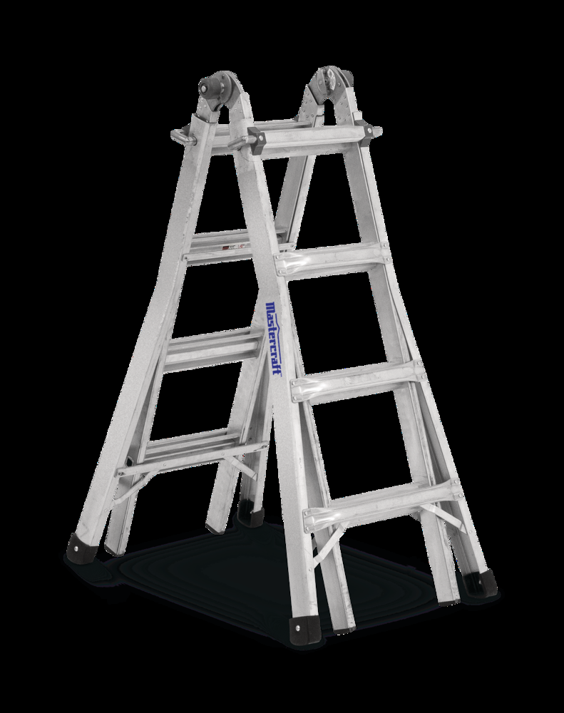 Mastercraft Grade 1A Aluminum Multi-Task Ladder, 17-ft, 300-lb