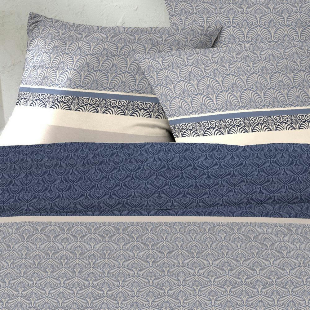 - Parure de lit 2 places coton à motifs 220x240 cm