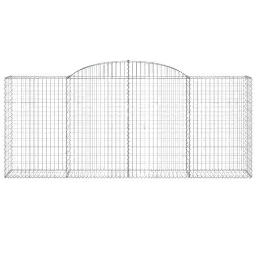 NNEVL Arched Gabion Basket 300x50x120/140 cm Galvanised Iron