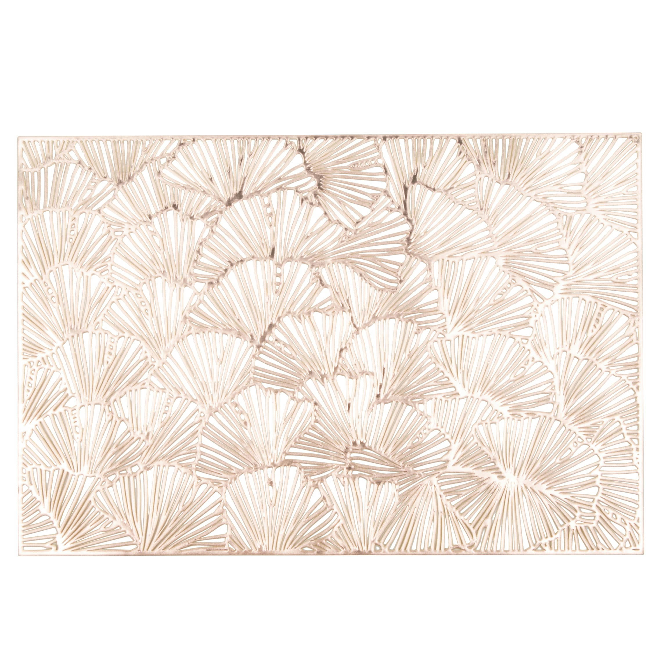 - Set de table motifs gingkos dorés L45
