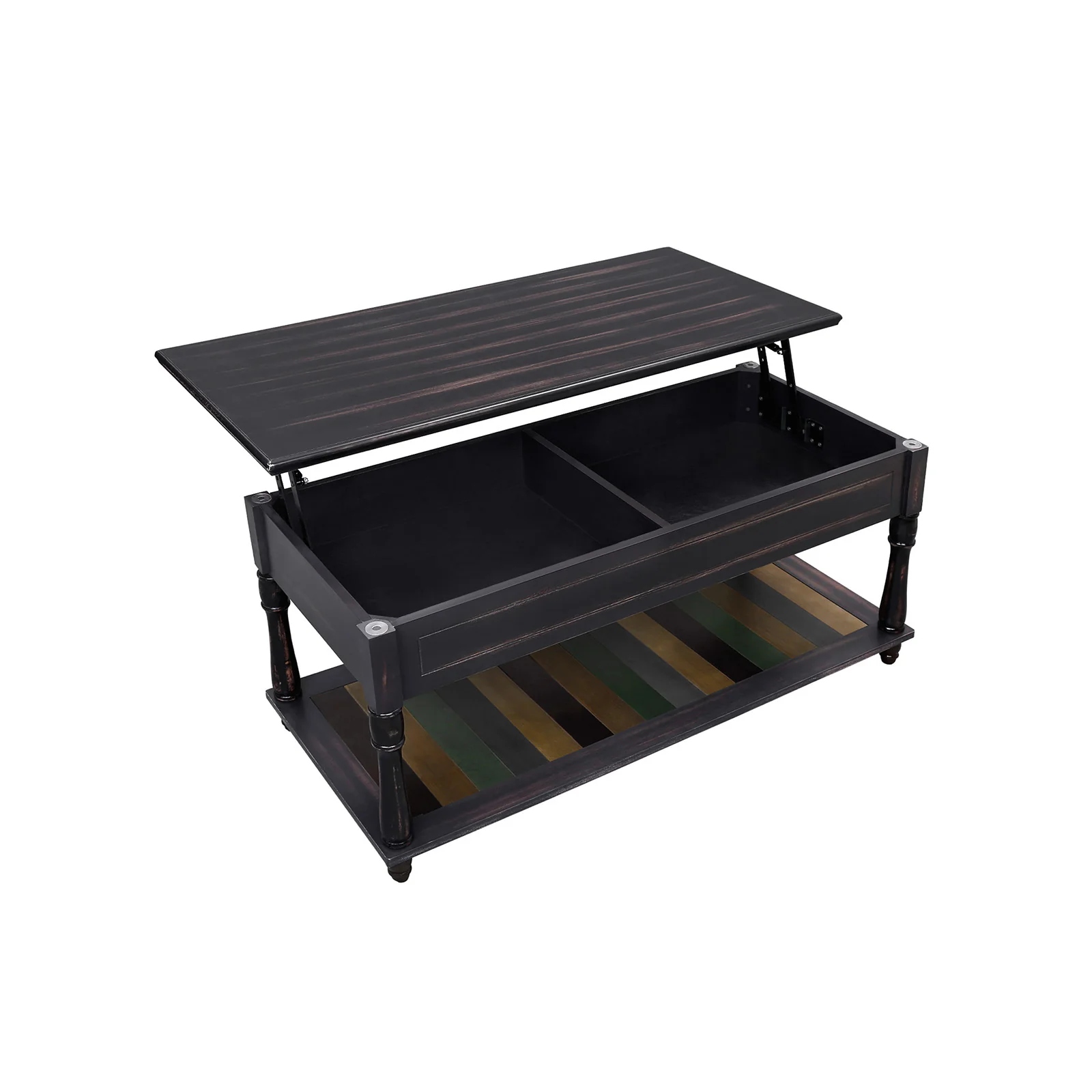 Table basse ouvrable brun