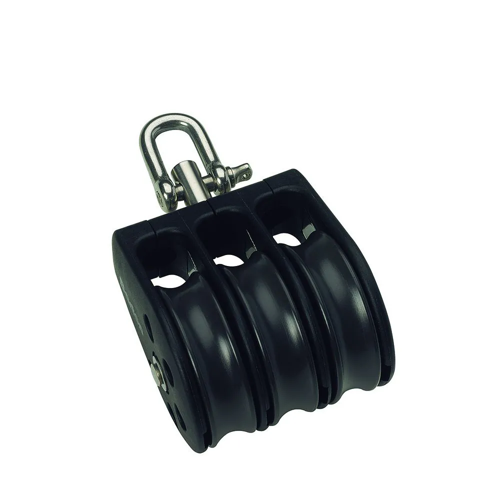 Barton Marine Triple Swivel Pulley 630kg 12 mm