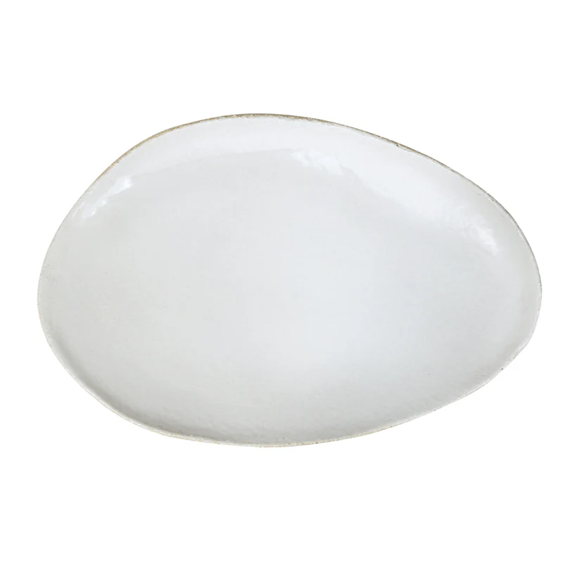 plat ovale l blanc