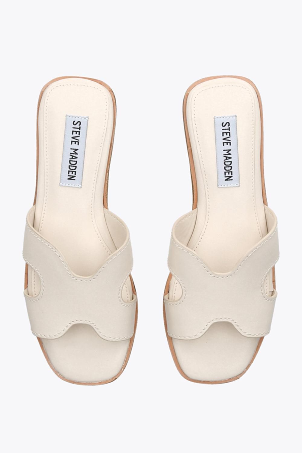 STEVE MADDEN Bondst White' Leather Sandals