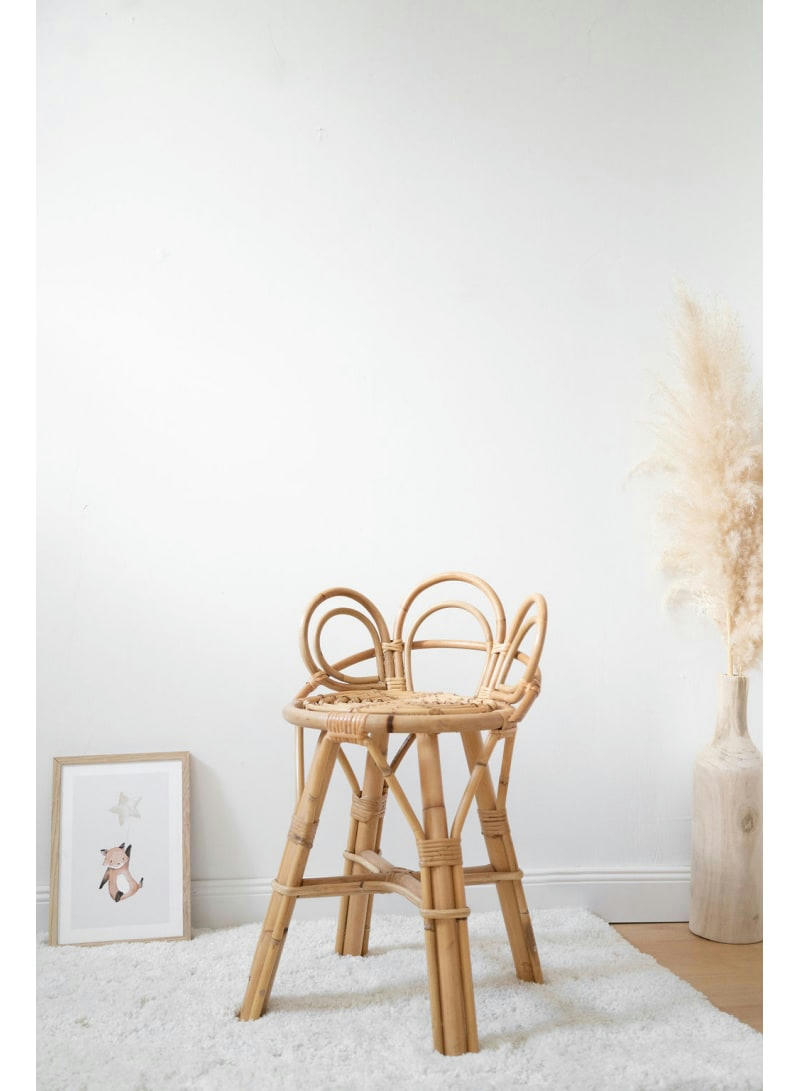 BALI - Tabouret enfant en rotin