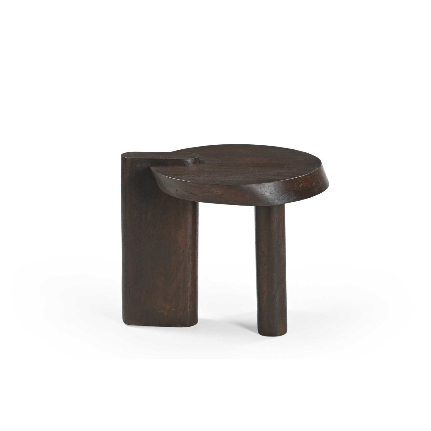 Starfurn Bijzettafel Rava - Rond Bruin Hout - 50x45x45cm