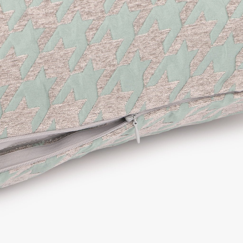 Capa de Almofada Pied-de-Poule Verde HERITAGE