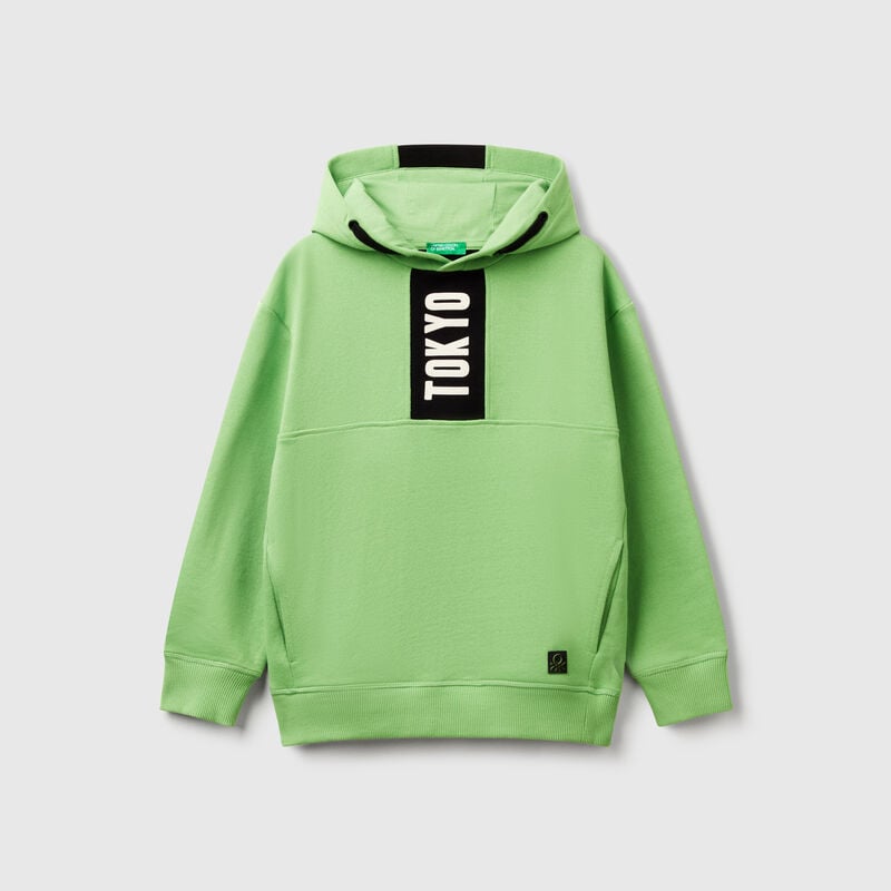 Sweatshirt with printed bands
