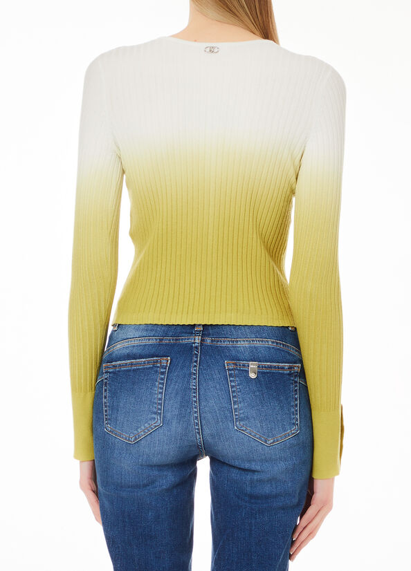 Cardigan in maglia d&eacute;grad&eacute;