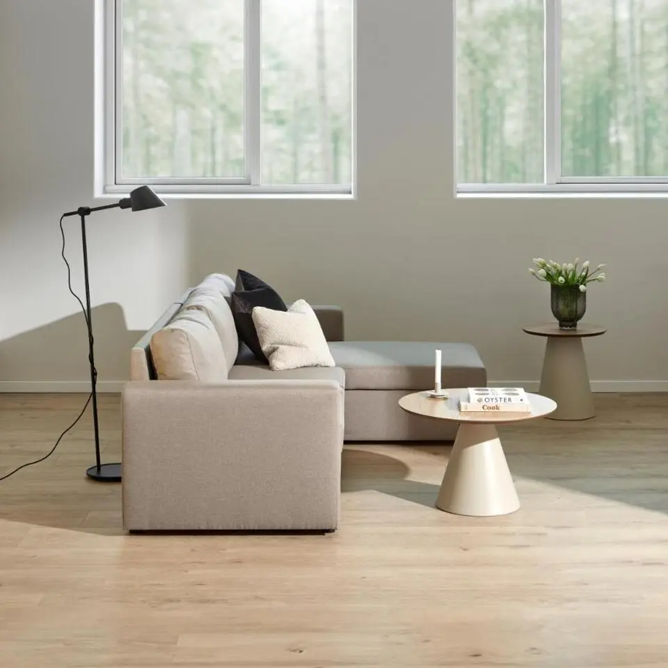 Salontafel Naturel/Grijs - 45x45x48cm - Skagen