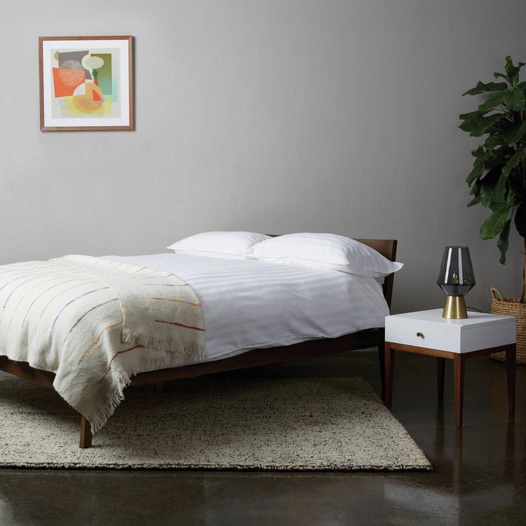 Habitat Tatsuma Double Wooden Bed Frame - Walnut