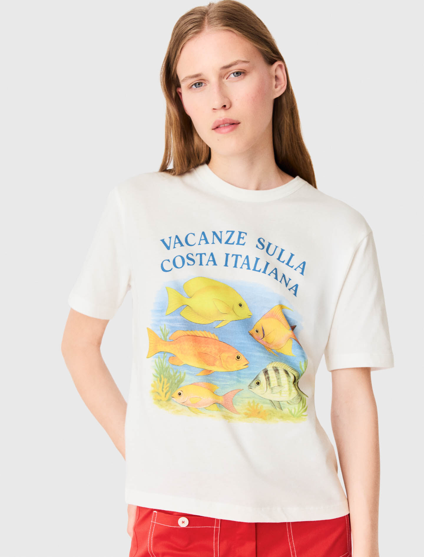 T-shirt avec poissons imprimés