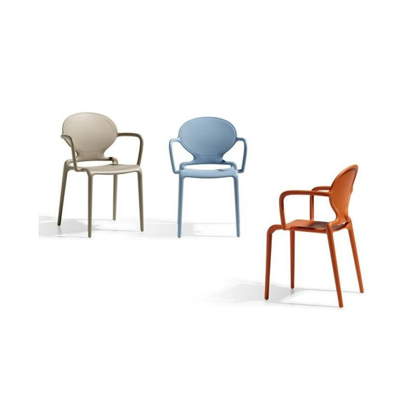 GIO - Chaise design en plastique blanc