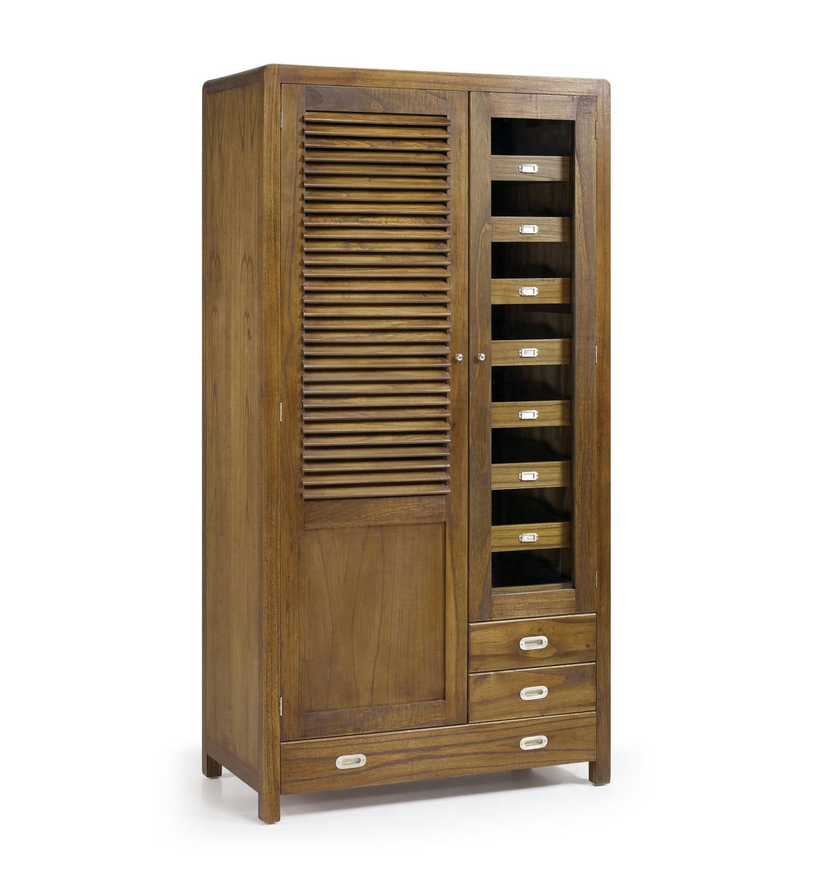 FLASH - Armoire en bois de mindi marron H200
