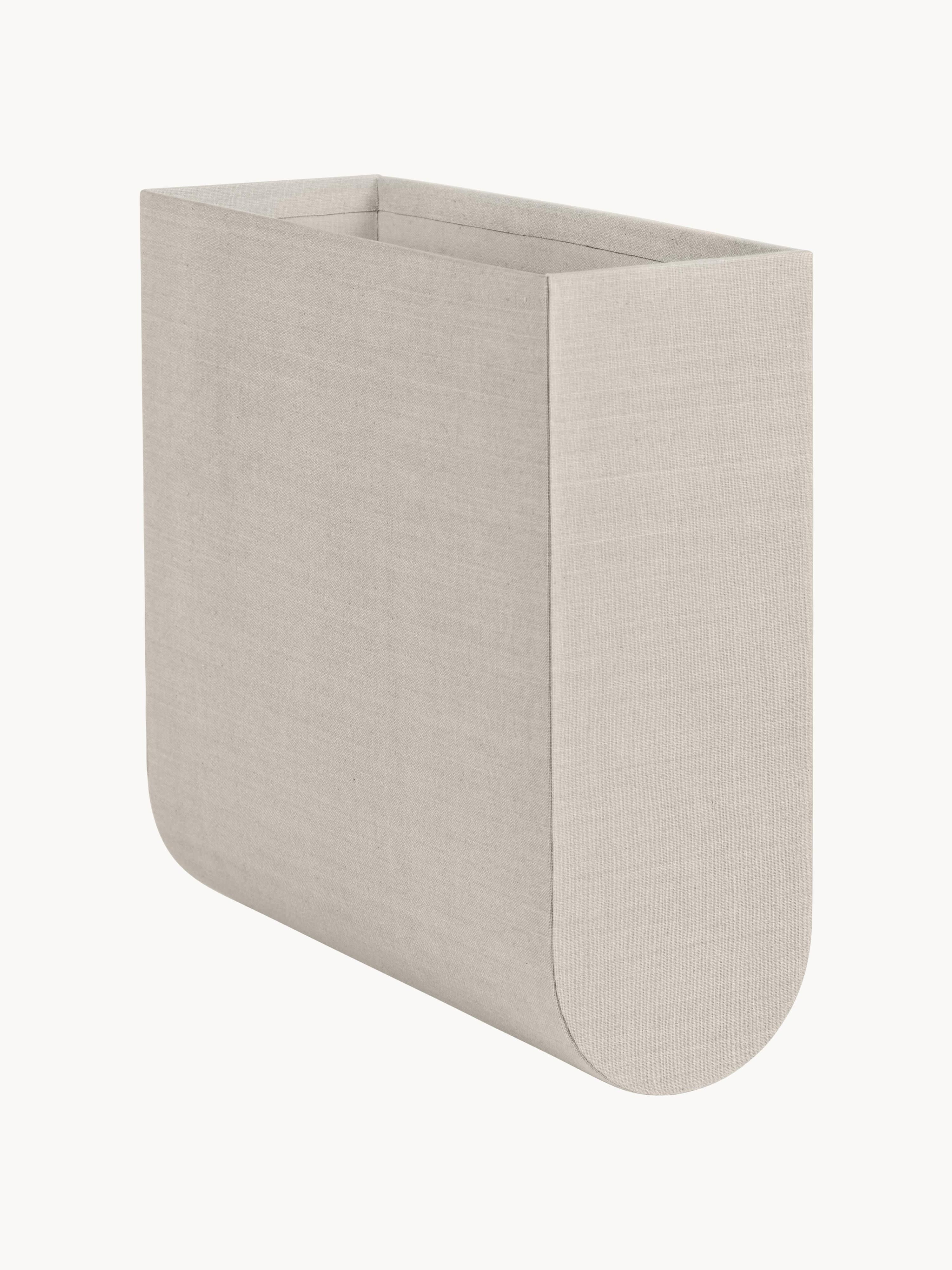 Handgefertigte Aufbewahrungsbox Curved, B 12 cm
