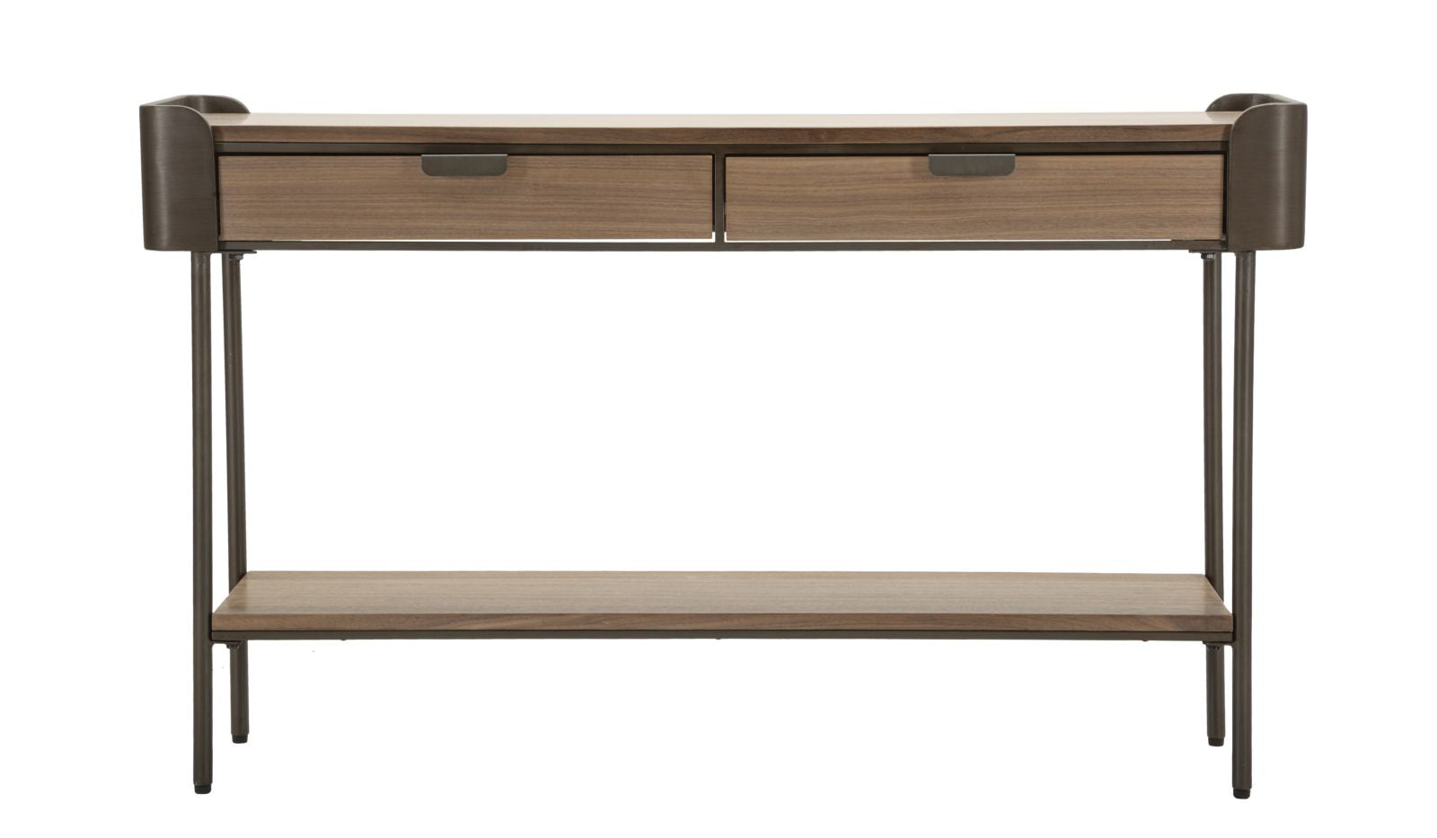 Mauro Ferretti Toronto Console in metaal en hout bruin