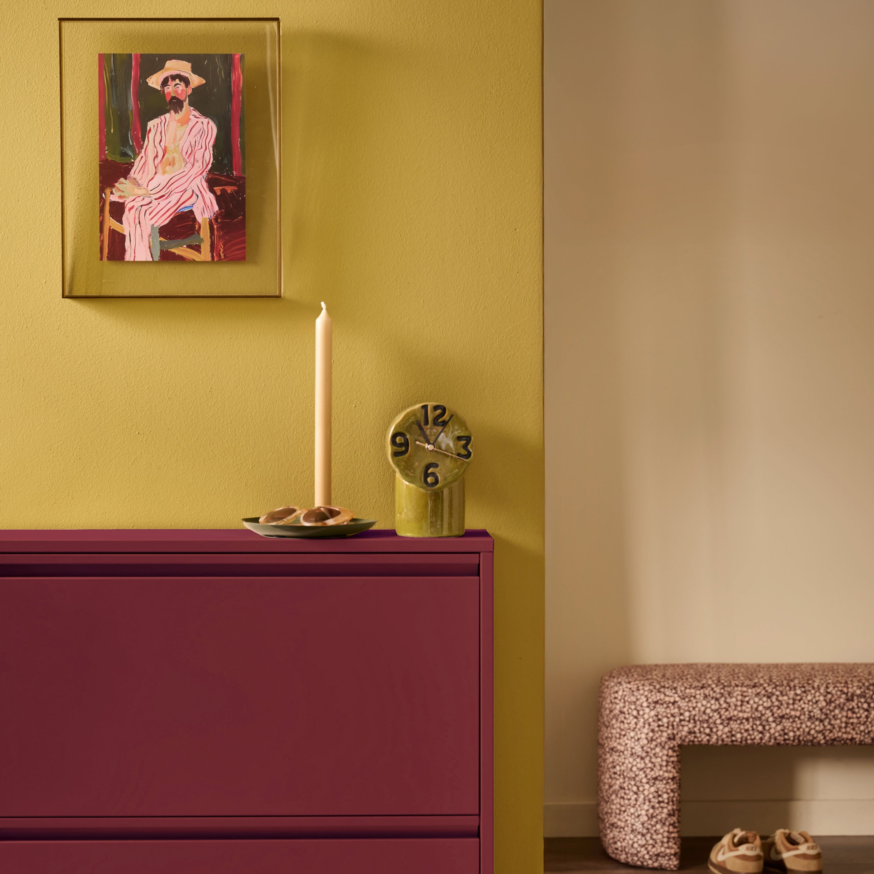 by fonQ Klip Schoenenkast - 3 Vakken - Bordeaux