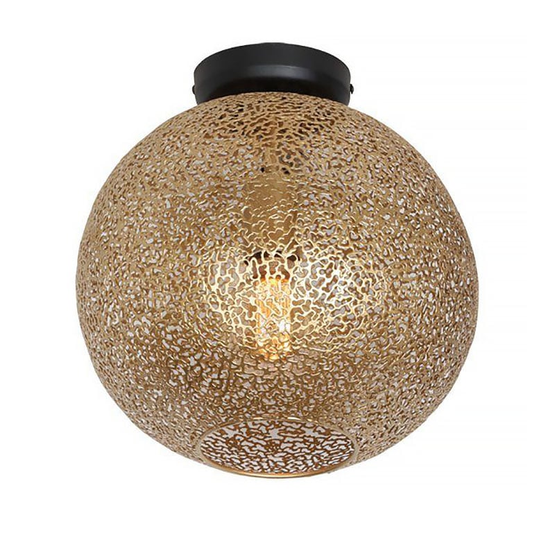 Freelight plafondlamp Oro - 1 lichts - 30 x 30  cm - mat goud