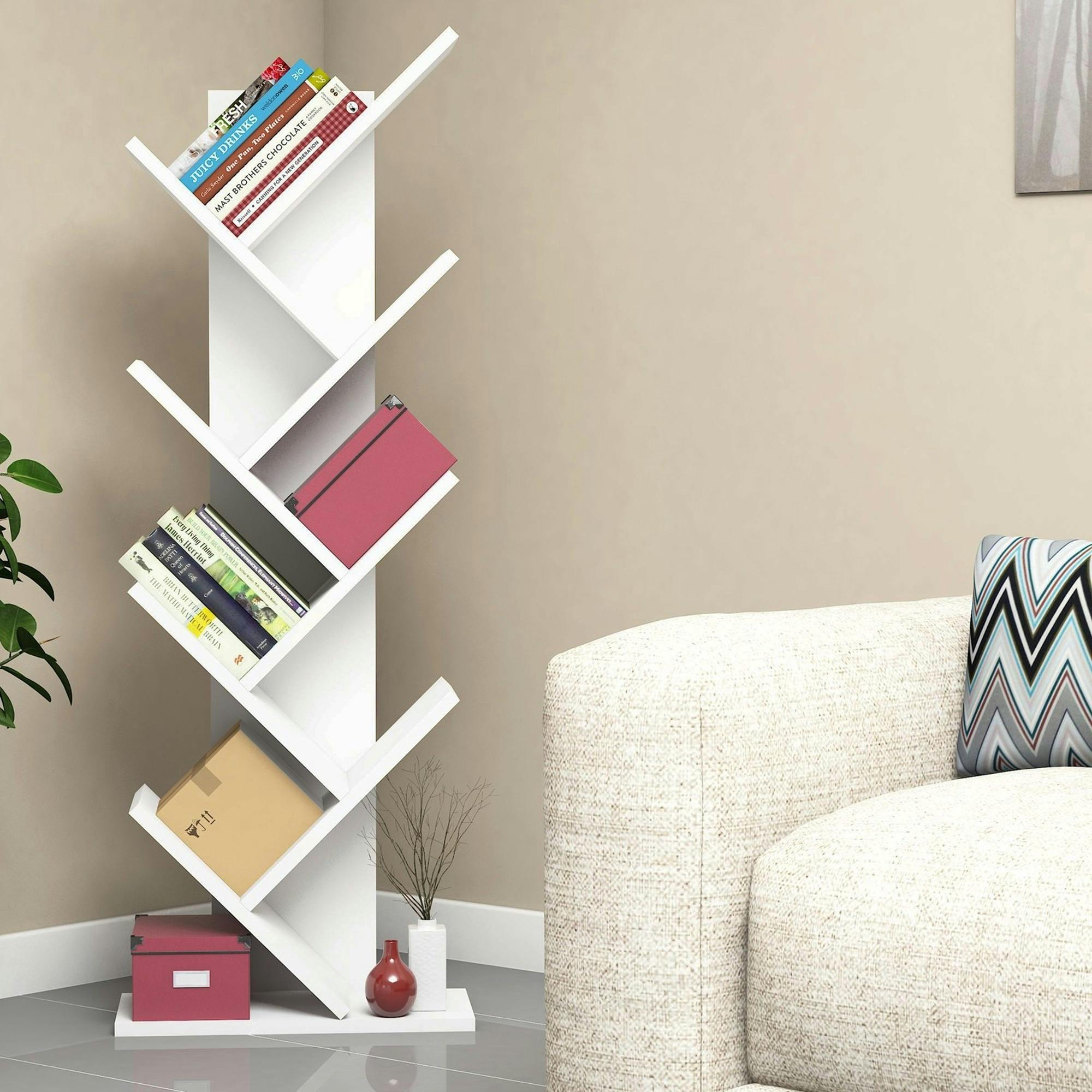Etagère blanche forme arbre - style design MARFA