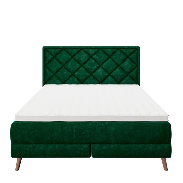 Boxspringbett »AUDREY«, BxHxL: 190 x 118 x 210 cm, Holz/Metall/Kunststoff