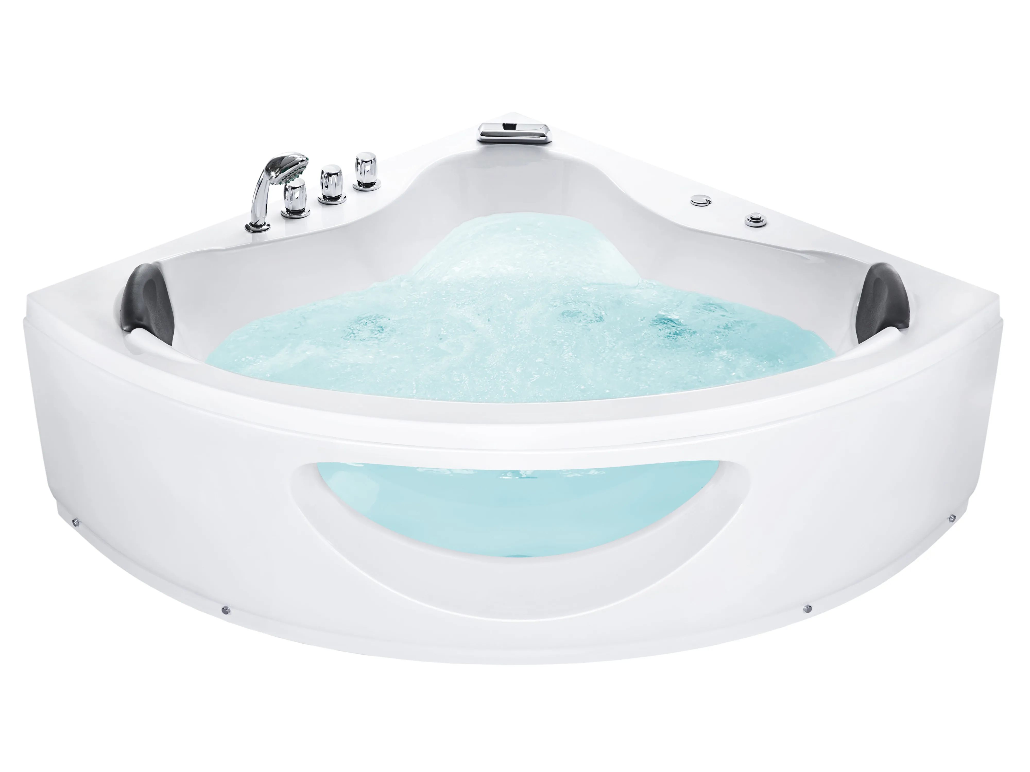 Corner Hot Tub with LED TOCOA 1900 x 1380 mm White