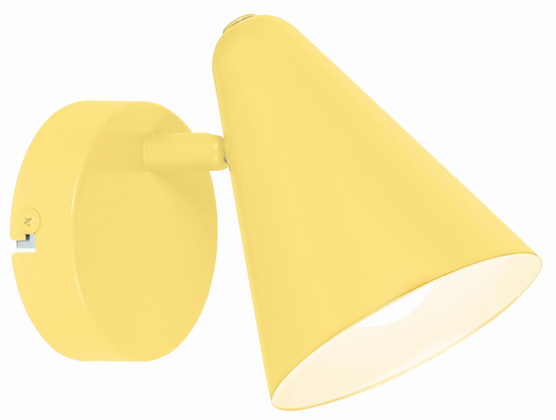Lampa kinkiet AMOR 1x40w e14 bananowy