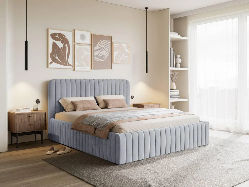 Bedframe Destro velvet met opbergruimte 180 x 200