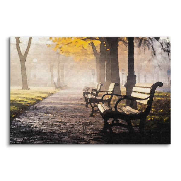 Obraz Jesienny Park We Mgle 30x20cm