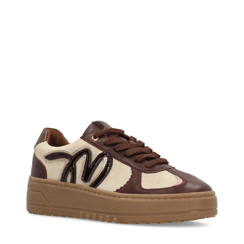 Manfield Burgundy suède sneakers