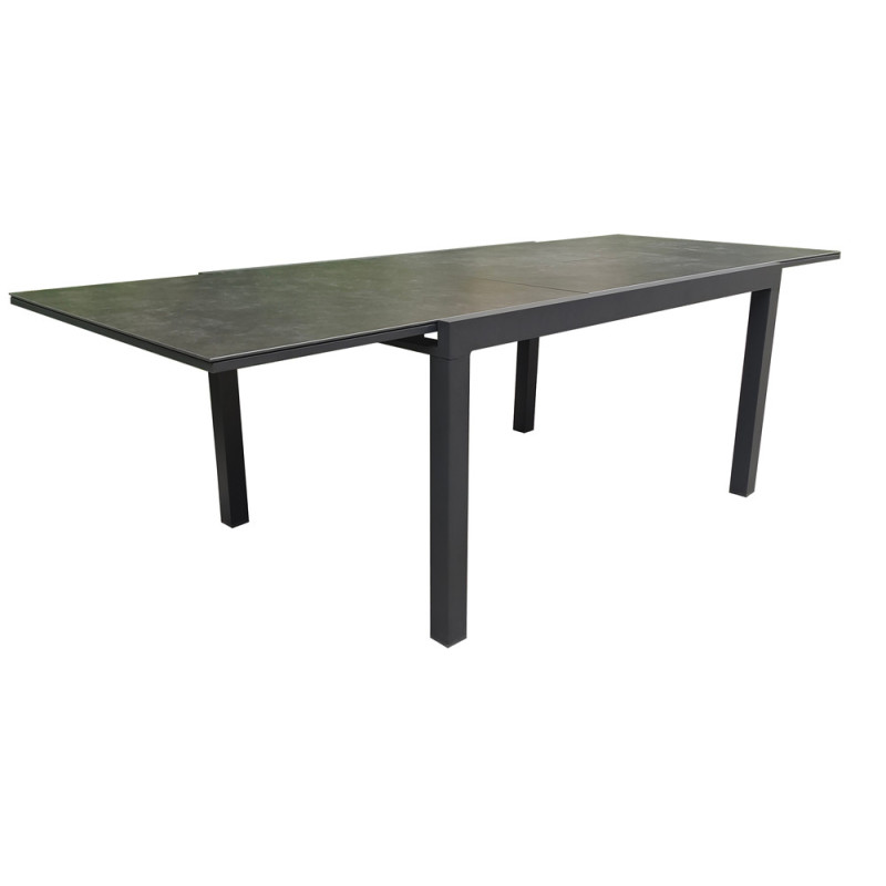 Table de jardin extensible Olivia graphite 200-300 x 97 x 75 cm