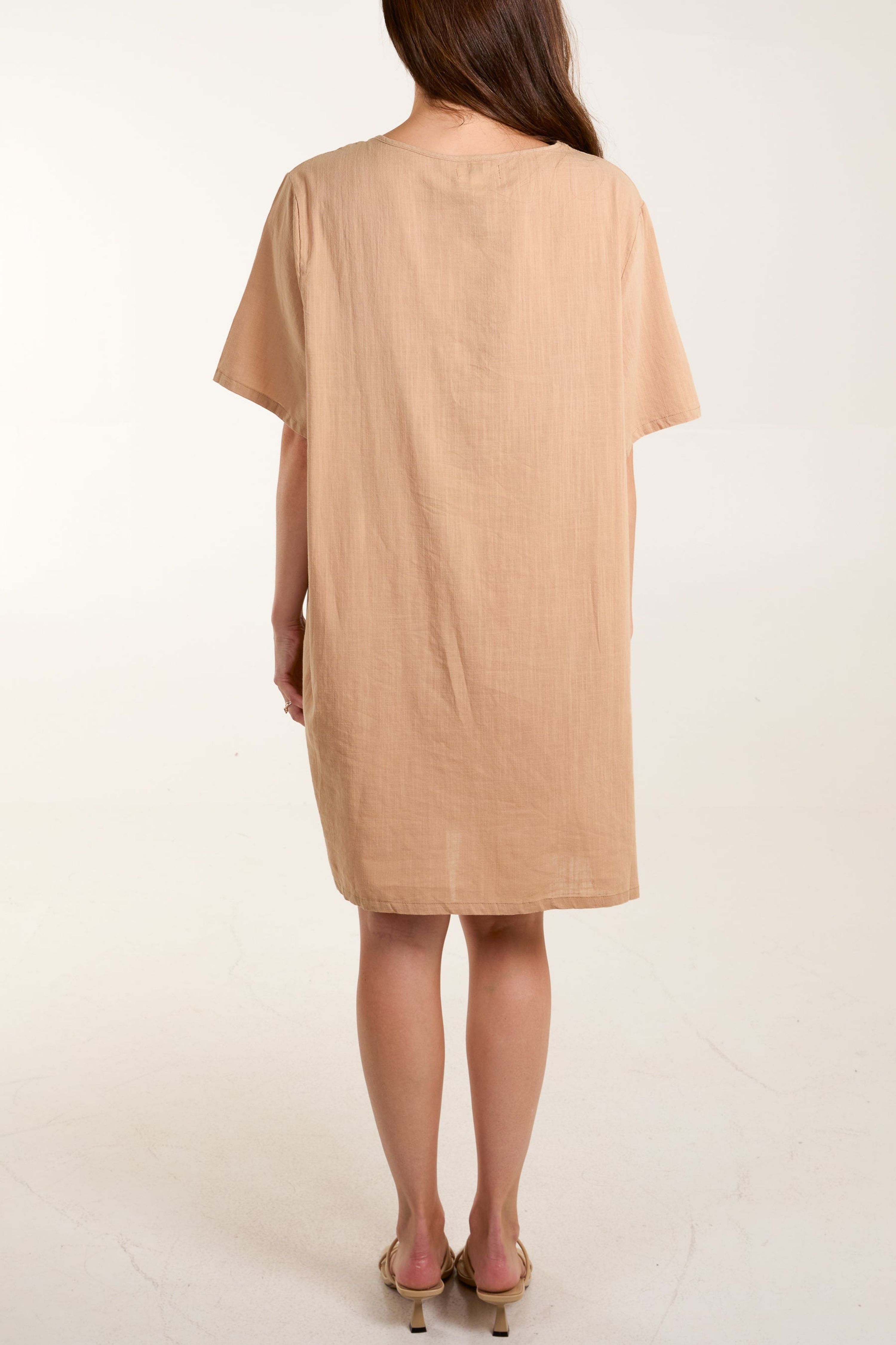 Blue Vanilla Stone Oversized Pocket Tunic