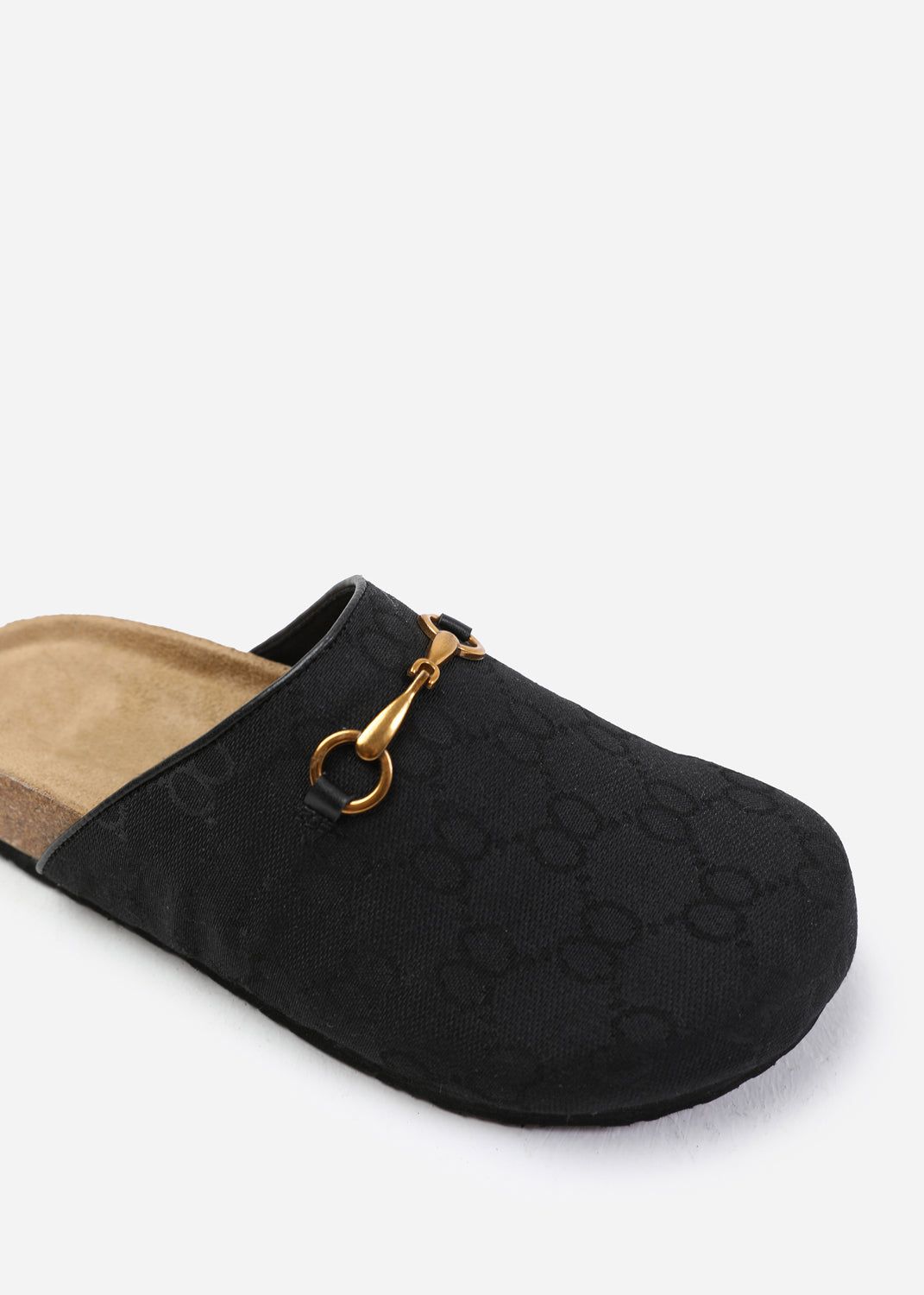 Where's That From Zelia' Open Back Clog Shoe With Metal Trim Detail
