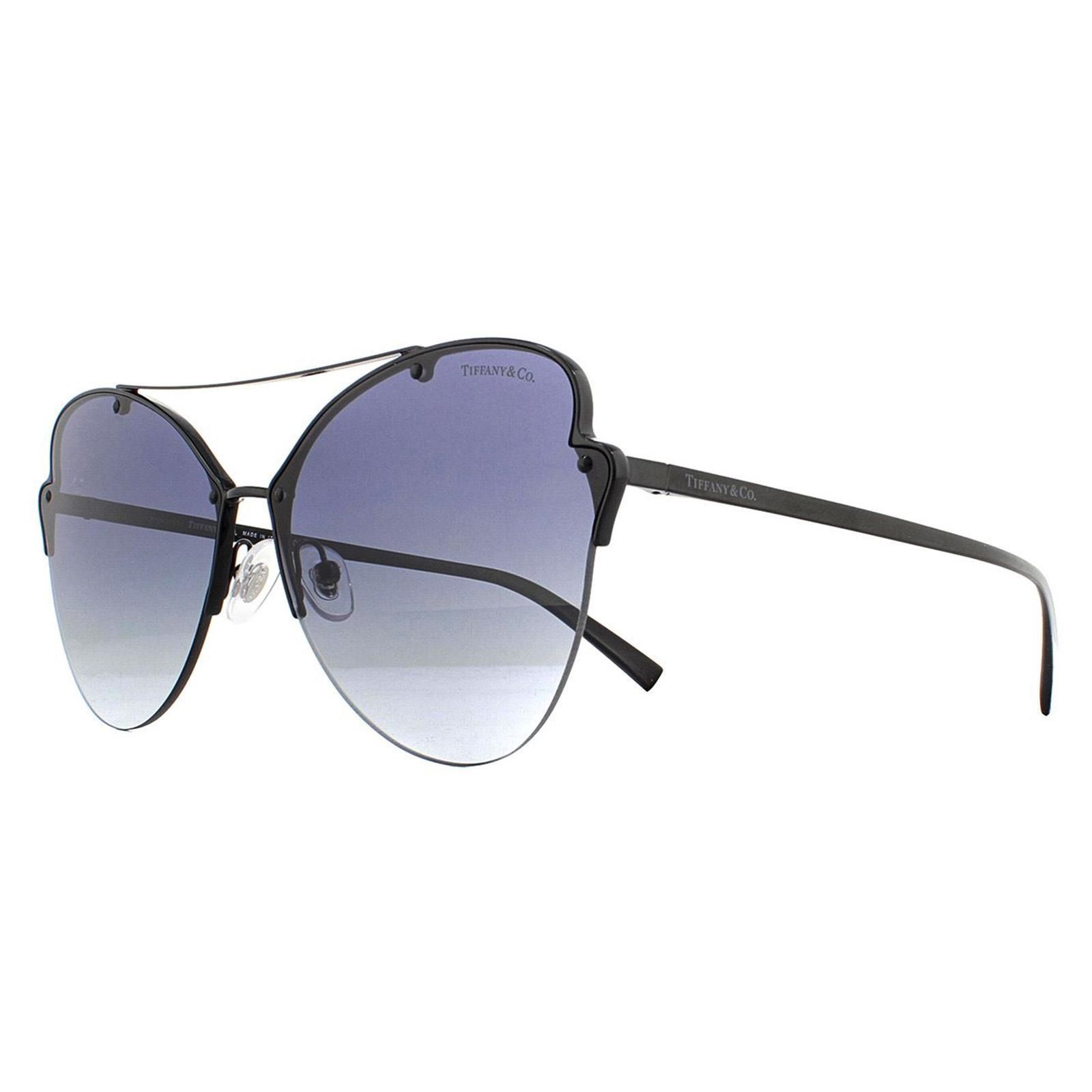 Tiffany Cat Eye Black Blue Gradient Sunglasses