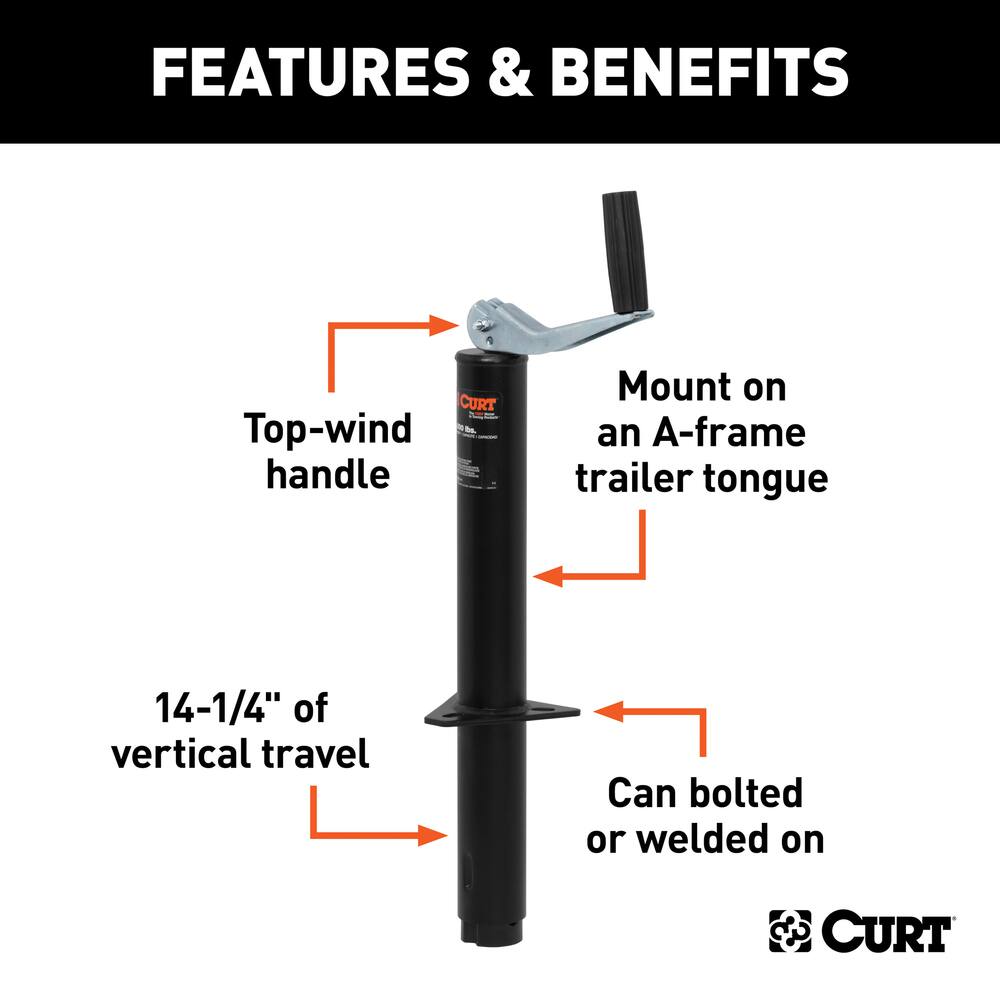 CURT A-Frame Jack with Side Handle