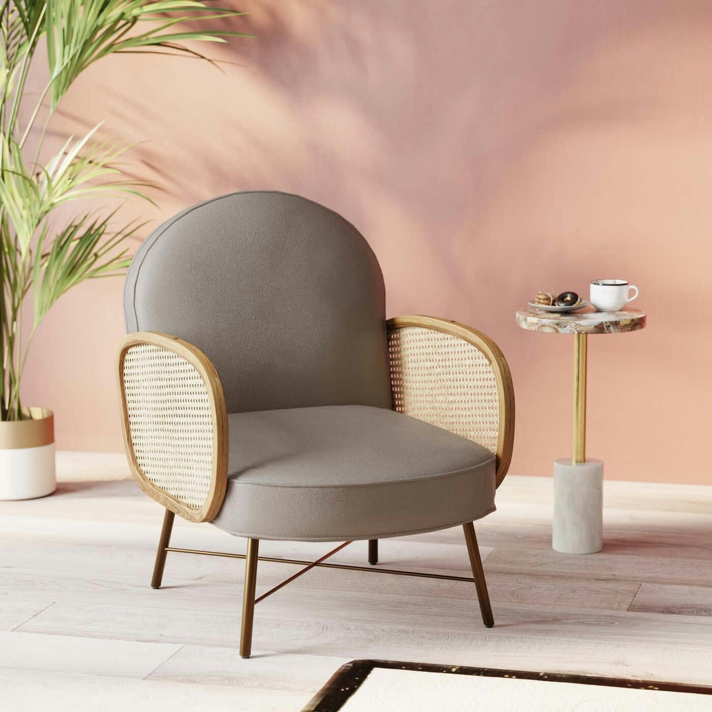 BAHIA - Fauteuil Bahia gris Kare Design