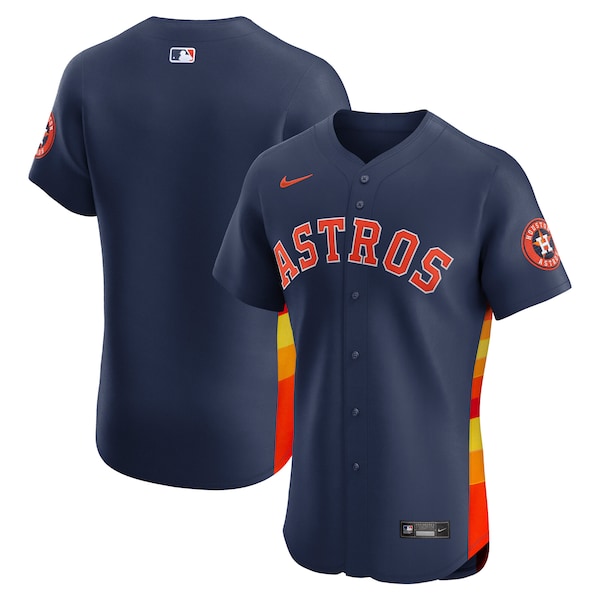 Houston Astros Nike Alternate 2 Elite Jersey - Navy/Orange