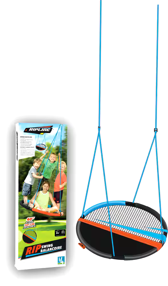 Ripline Adventure Round Tree Swing, 40-in, Easy Assembly, Kids Ages 5+