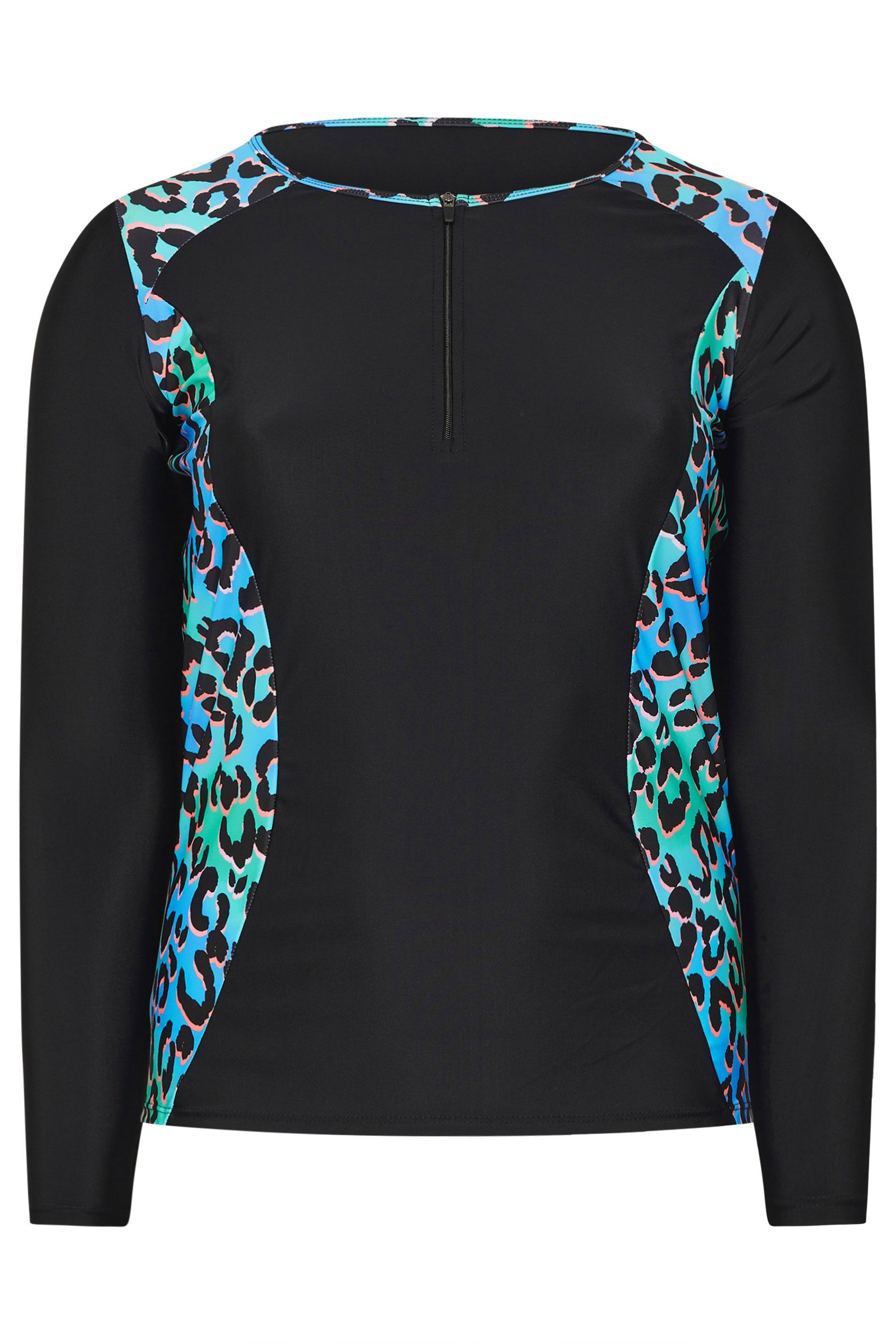Yours Leopard Print Swim Top