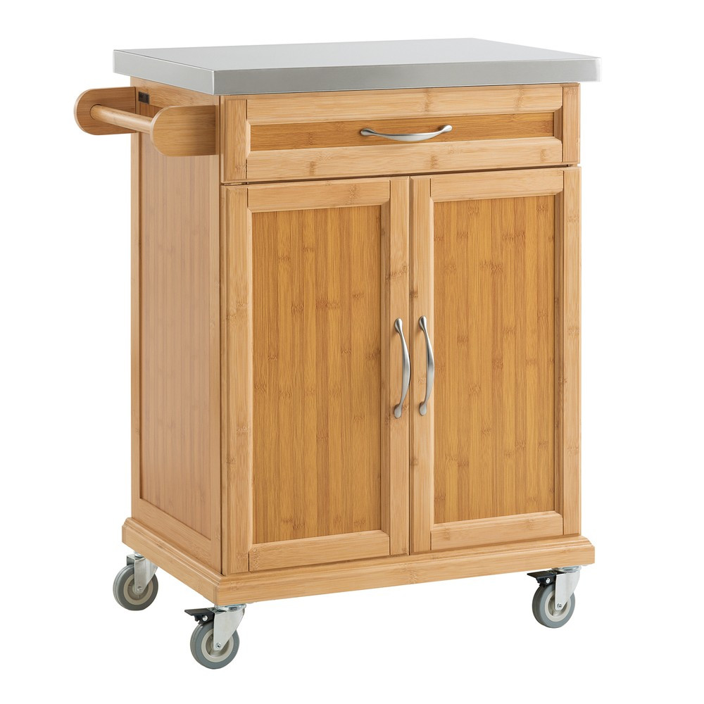 SoBuy Wózek kuchenny z szufladą 75x45.7x91cm Nowoczesny FKW13-N