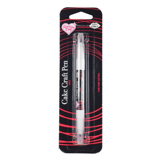 Rainbow Dust Red Double-Ended Edible Food Pen