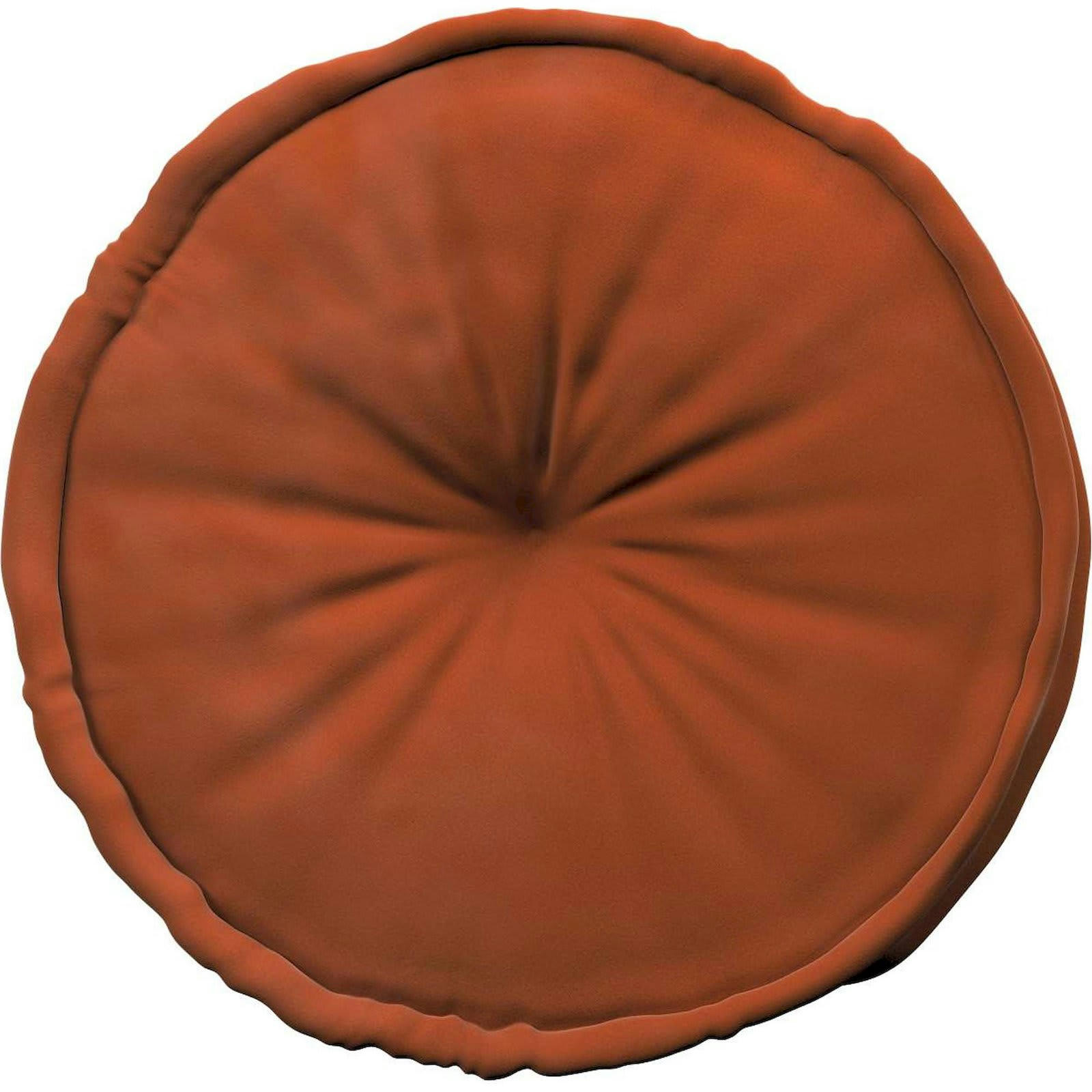 POSH VELVET - Pouf Polyester Marron