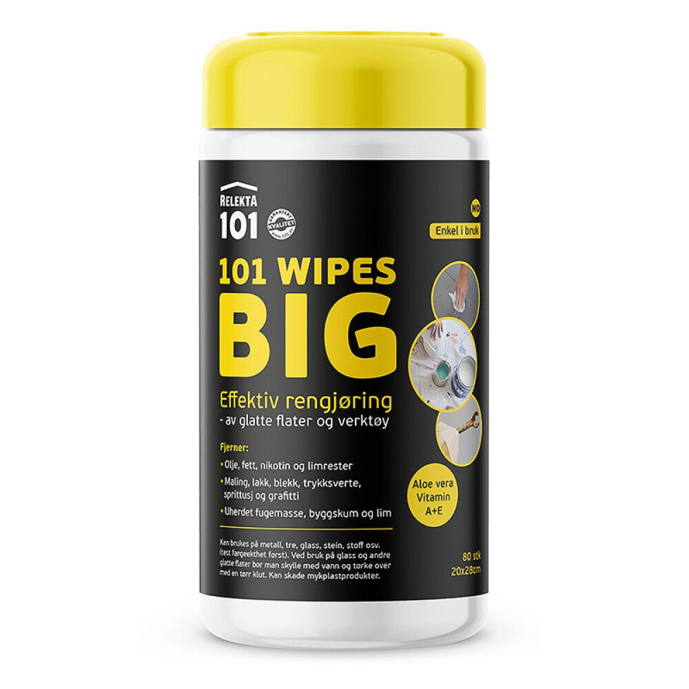 RENSESERVIETTER RELEKTA 101 WIPES 101 BIG