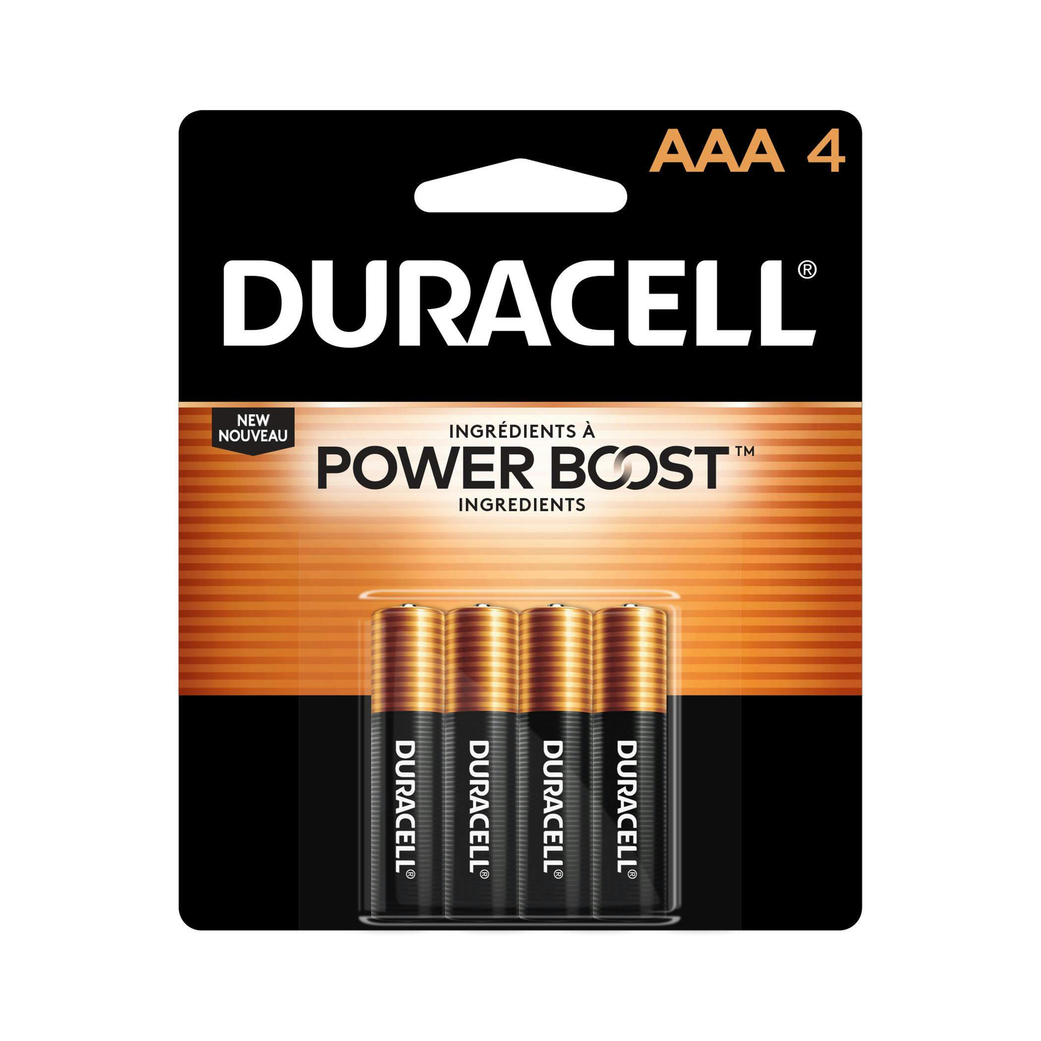 Duracell Coppertop AAA Batteries, Alkaline, 4-pk