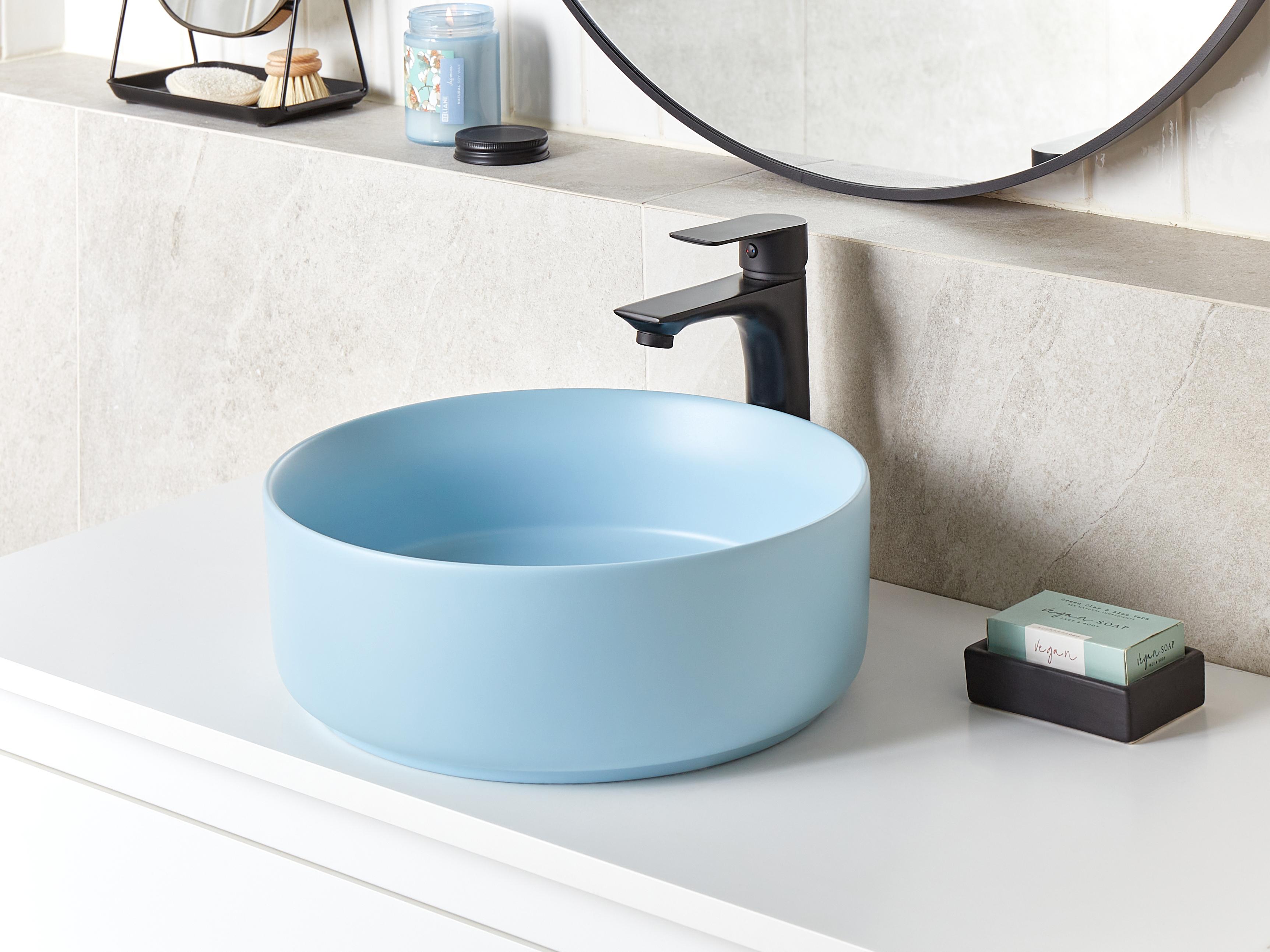Countertop Basin GUDAR ? 370 mm Ceramic Blue