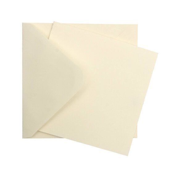 Ivory Cards 5 x 5 Inches 50 Pack