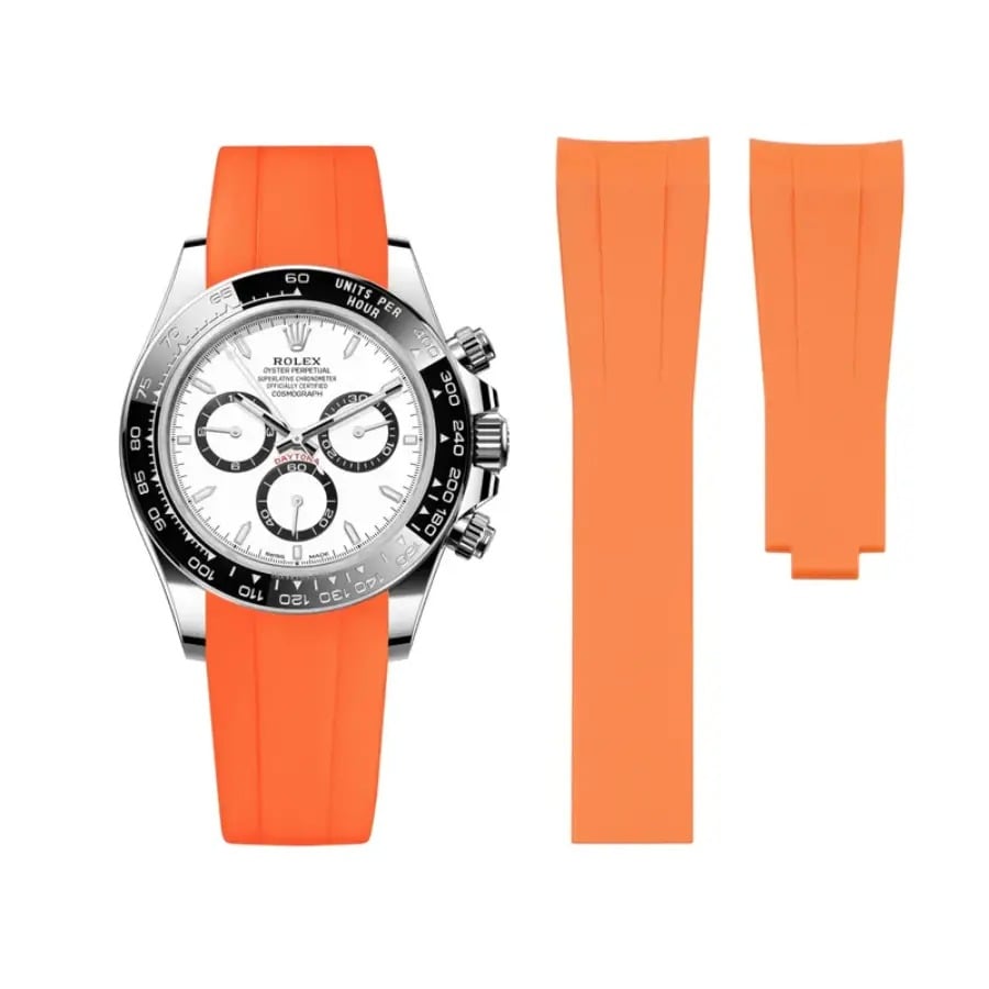 Rolex – Daytona –  Rubber Strap – Orange
