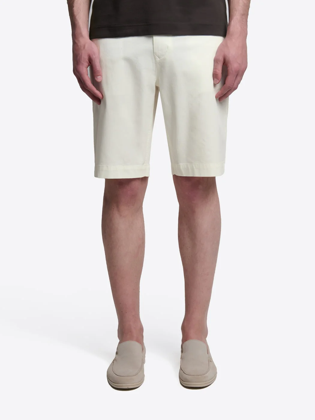 Bermuda slim taille semi-élastiquée